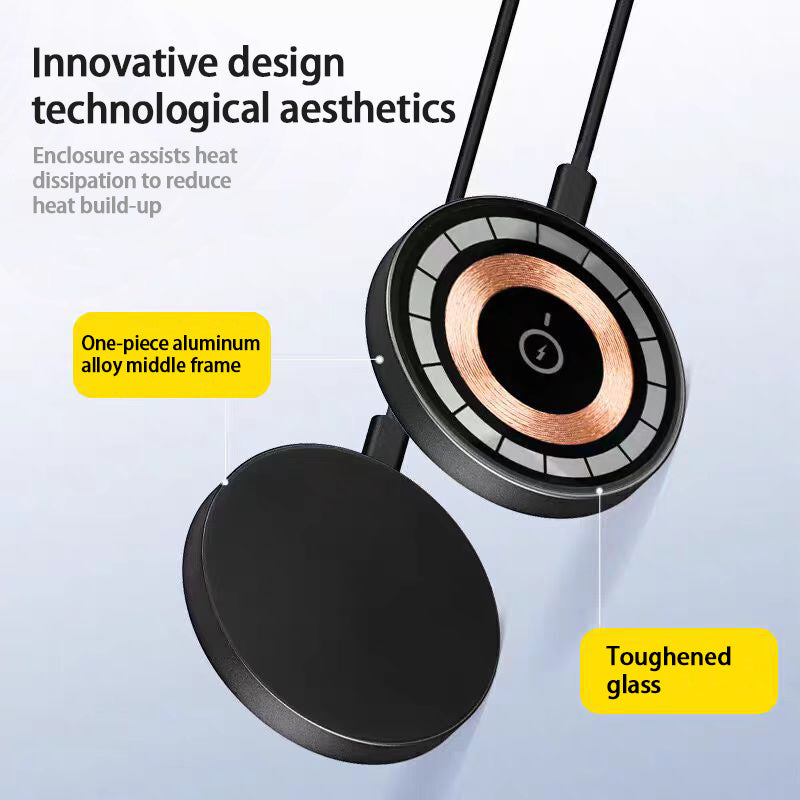 Qi2 Wireless Charger 15W Magnetic Wireless Fast Charging Is Suitable For 12-16PG Mobile Phone Models. Support Temu Us